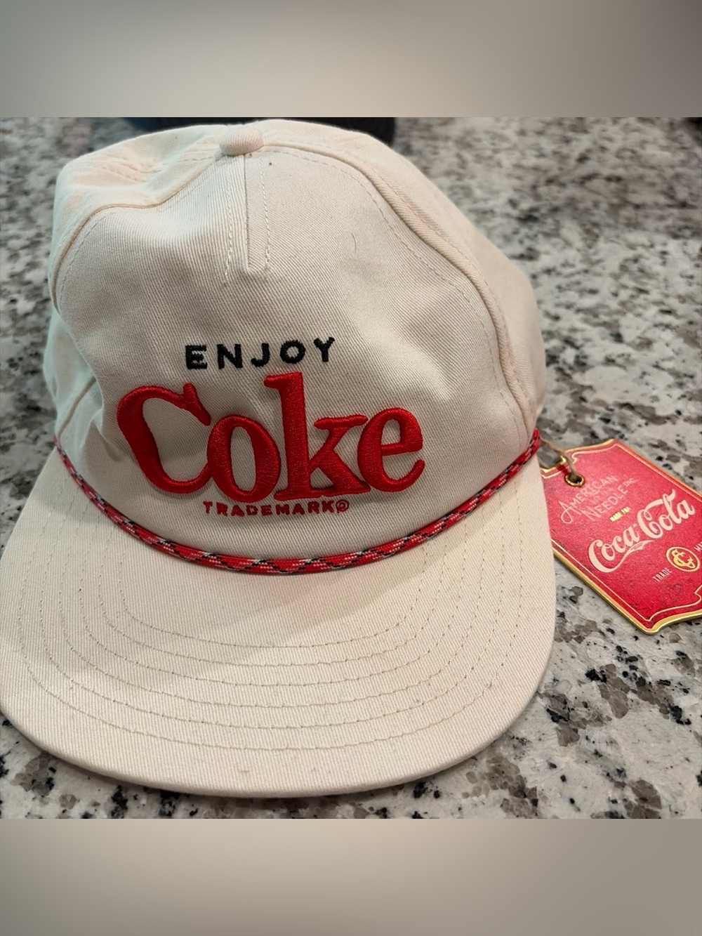 NWT American Needle Coca-Cola Enjoy Coke Rope Hat